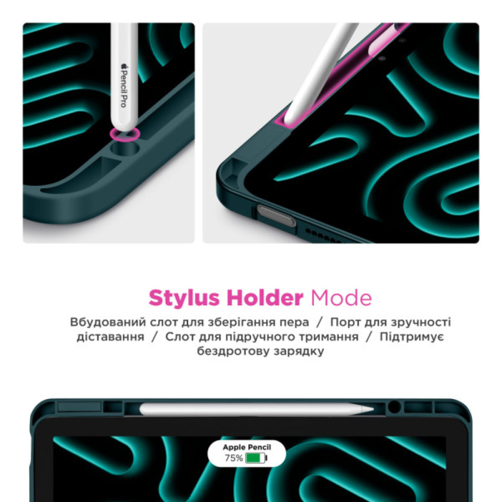 Чохол до планшета Armorstandart Y-Type PEN Samsung Galaxy Tab S10 FE+ Pine Green (ARM85533)