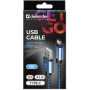 Дата кабель USB 2.0 AM to Lightning 1.0m ACH01-03T 2.1A blue Defender (87811) Дата кабель USB 2.0 AM to Lightning 1.0m ACH01-03T 2.1A blue Defender (87811)