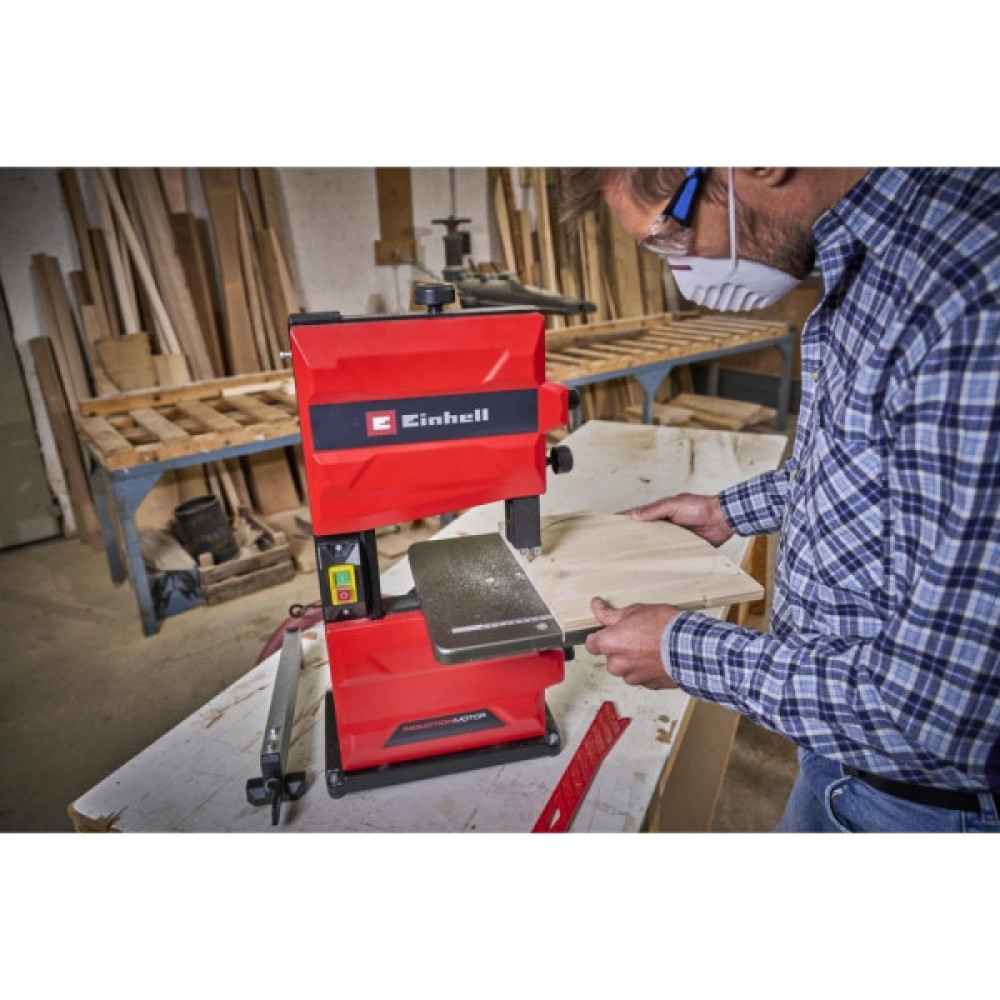 Пила стрічкова Einhell TC-SB 200/1 250Вт 1400об/хв 900м/хв стіл 305x305мм виліт 200мм 15.8кг