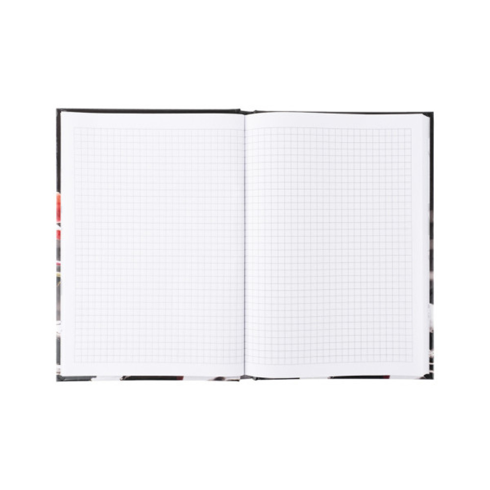 Книга записна Axent R&B Flower А5, 96 аркушів, клітинка, тверда обкладинка (8457-7-A)