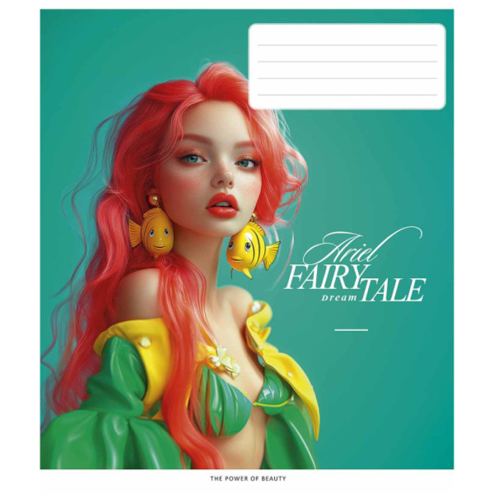 Зошит Школярик Fairytale 36 аркушів клітинка (036-3542K)