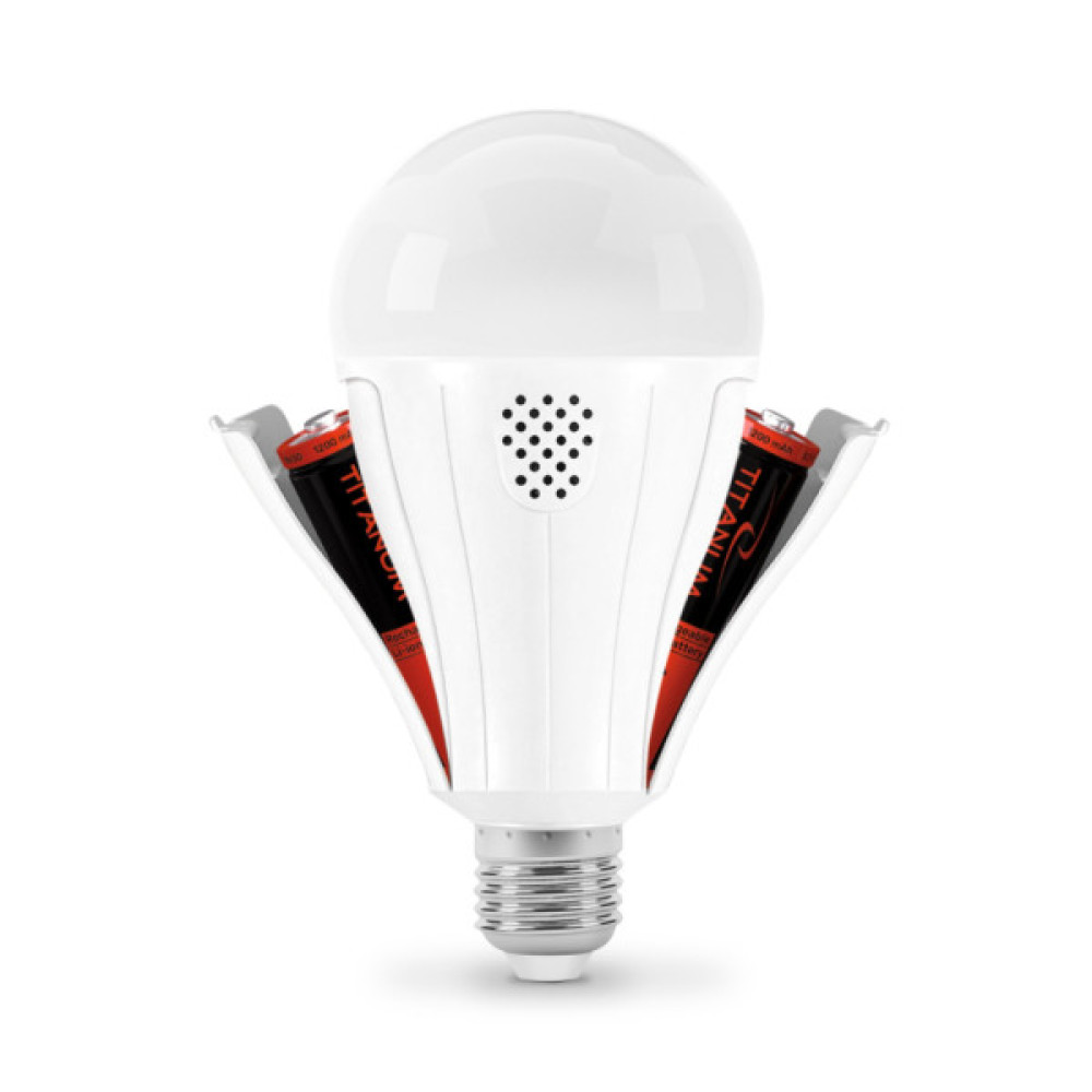 Лампочка TITANUM акумуляторна A80 12W E27 4000K 230V (TL-EMA80-12274)