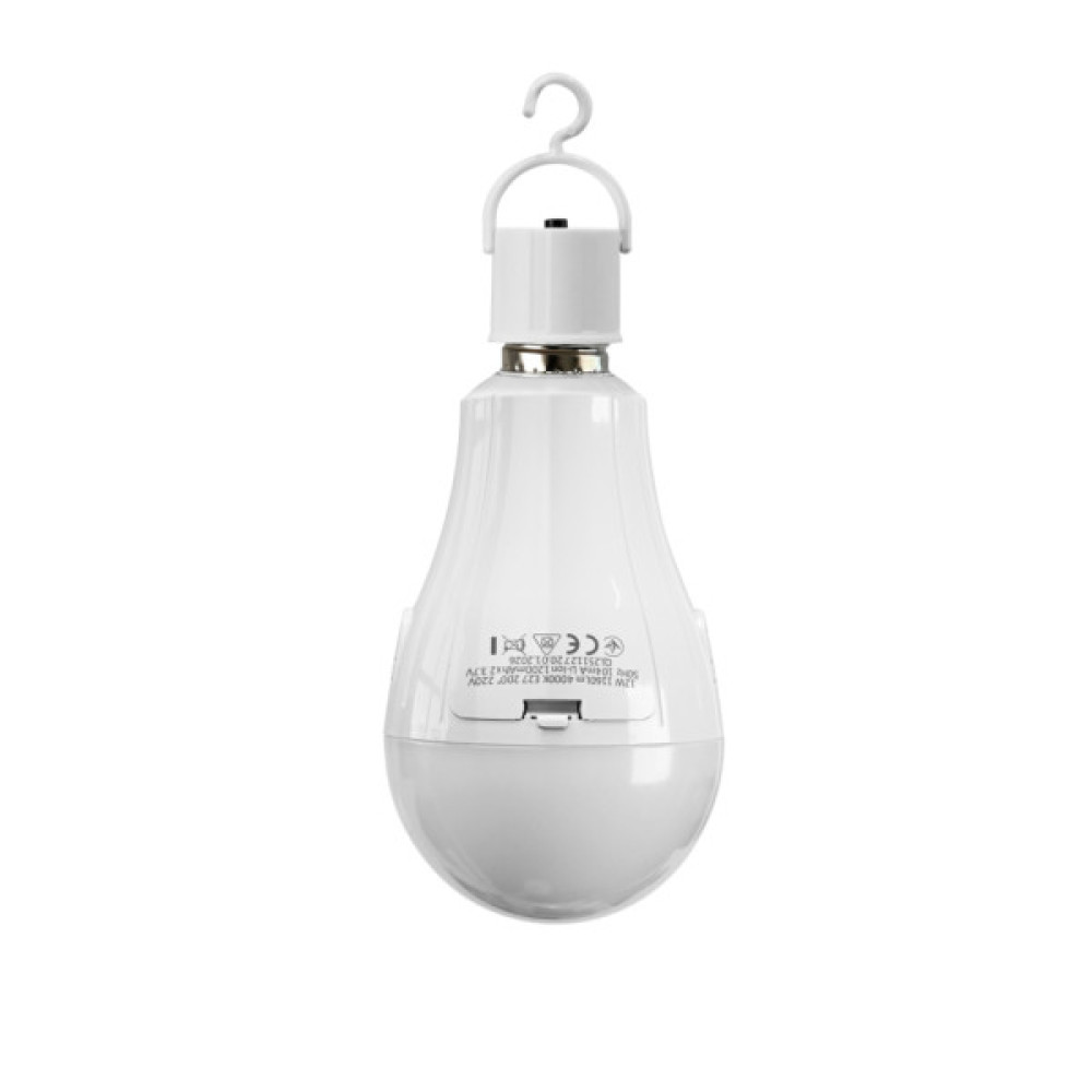 Лампочка TITANUM акумуляторна A80 12W E27 4000K 230V (TL-EMA80-12274)