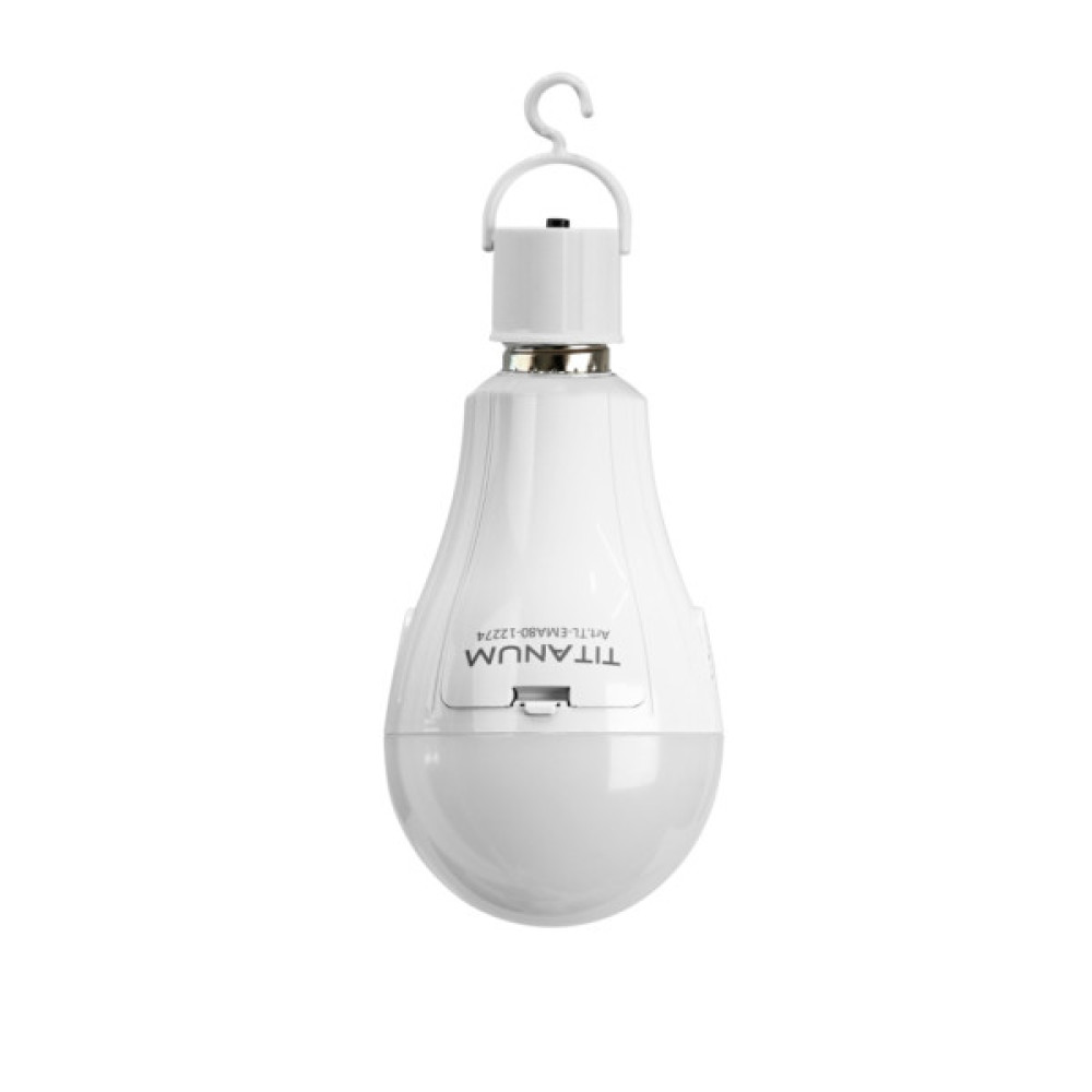 Лампочка TITANUM акумуляторна A80 12W E27 4000K 230V (TL-EMA80-12274)