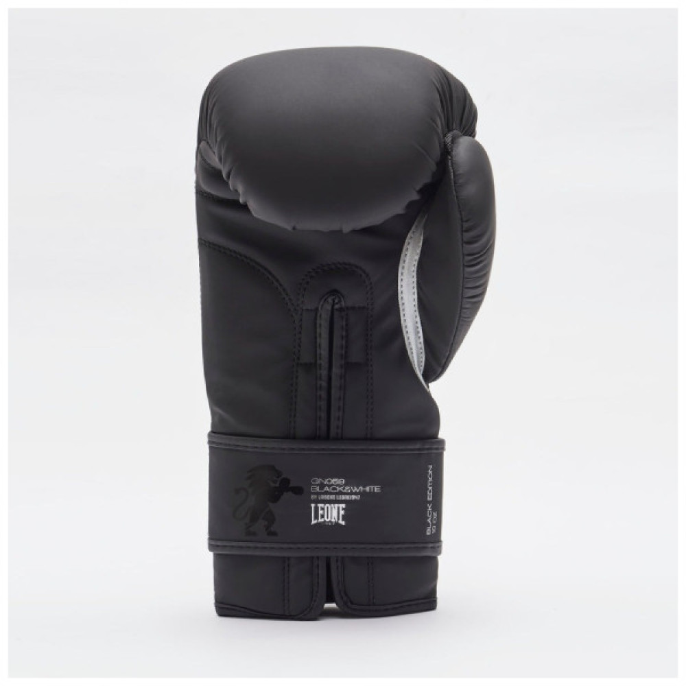 Боксерські рукавички Leone GN059 Black/White 12 унцій (GN059_Bl/White_12oz)