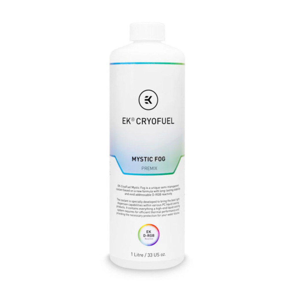Охолоджуюча рідина Ekwb EK-CryoFuel Mystic Fog (Premix 1000mL) (3831109829912) Охолоджуюча рідина Ekwb EK-CryoFuel Mystic Fog (Premix 1000mL) (3831109829912)
