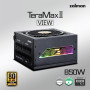 Блок живленняZalman Teramax 2 View  (850W) 99%, 80+ Gold, 120мм, 1xMB 24pin(18+10), 2xCPU(4+4 pin), 3xMolex, 12xSATA, 4xPCIe 8pin(6+2), 1xPCIe GEN5 16pin, 1x +5V ARGB cable, Fully Modular