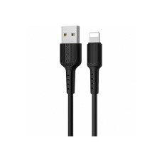 Дата кабель USB 2.0 AM to Lightning 1.0m 2A PVC BX16 black BOROFONE (6957531099512) Дата кабель USB 2.0 AM to Lightning 1.0m 2A PVC BX16 black BOROFONE (6957531099512)