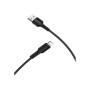 Дата кабель USB 2.0 AM to Lightning 1.0m 2A PVC BX16 black BOROFONE (6957531099512)