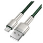 Дата кабель USB 2.0 AM to Lightning 2.0m 2.4A metal green Baseus (CALJK-B06)