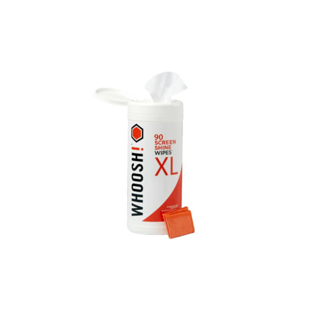 Серветки Whoosh! Screen Shine 90 WIPES XL + 1microfiber 14х14cm (1FG90WP)