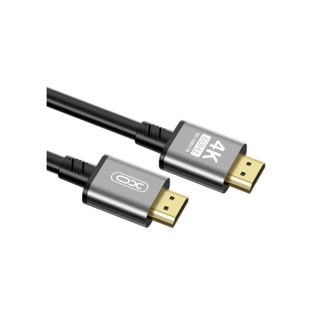 Кабель мультимедійний HDMI M to HDMI M 5.0m V2.0 black XO (GB017B-HDMI.tranish)