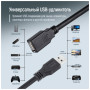 Дата кабель USB 2.0 AM/AF 1.8m black ColorWay (CW-CBUF076-BK) Дата кабель USB 2.0 AM/AF 1.8m black ColorWay (CW-CBUF076-BK)