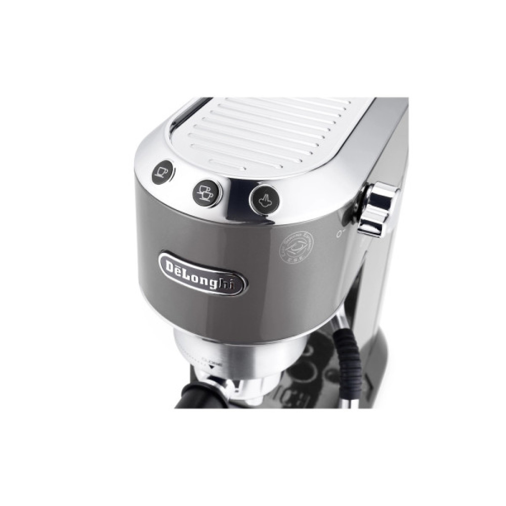 Ріжкова кавоварка еспресо DeLonghi EC 885 GY (Dedica Arte)