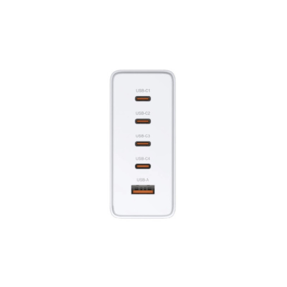 Зарядний пристрій D-Link 4xUSB-C + 1xUSB PD240W GaN white (DCF-241)