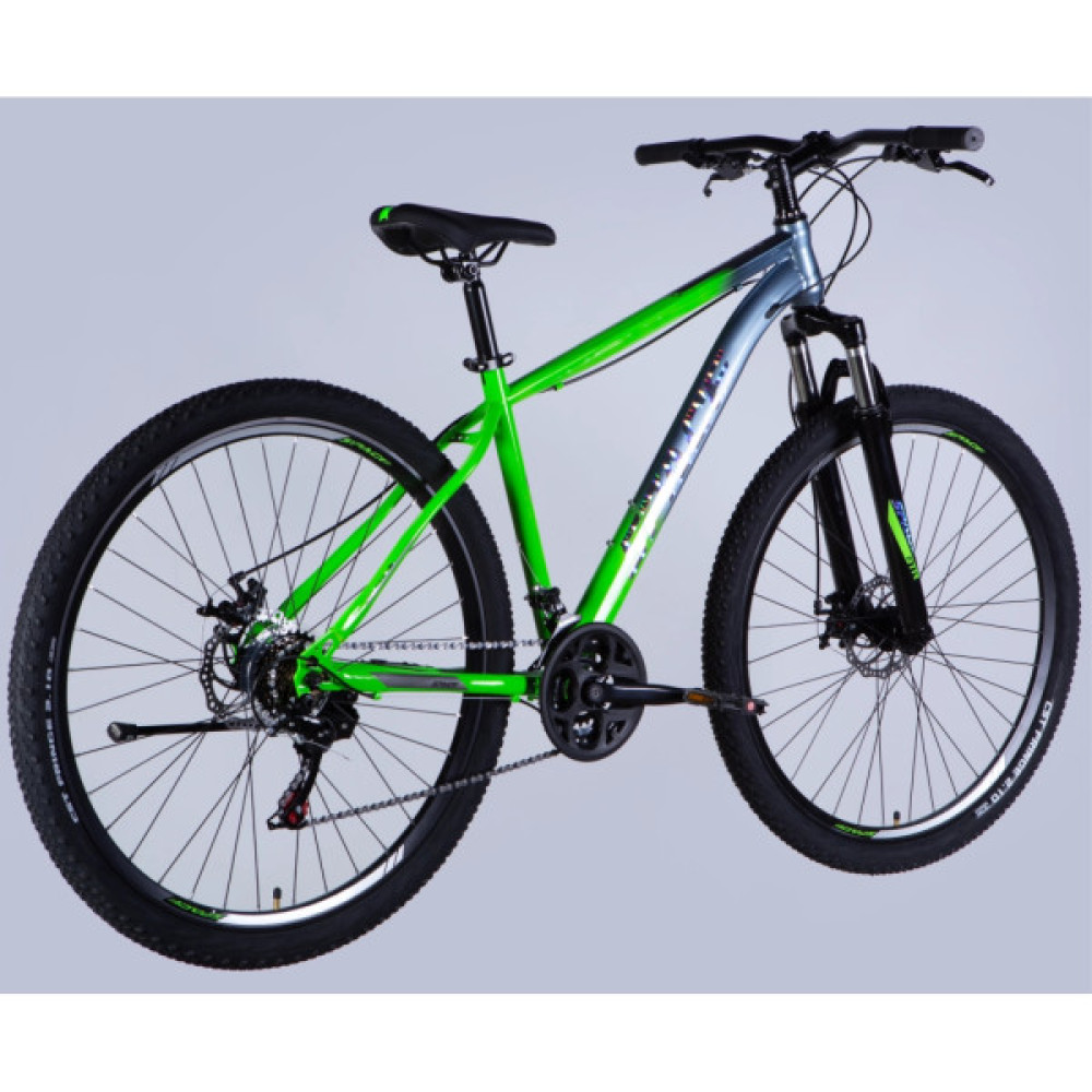 Велосипед Space 29" MARS DD FR рама-18" ST 2026 зелено-сріблястий (OPS-SP-29-158)