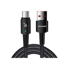 Дата кабель USB 2.0 AM to USB-C 1.0m 100W black Essager (EXC7A-CG01-P)