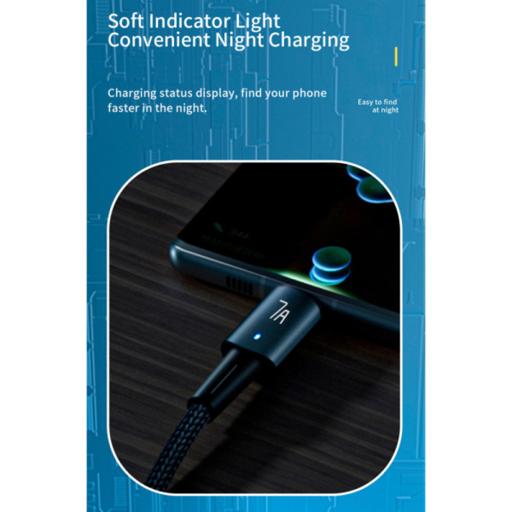 Дата кабель USB 2.0 AM to USB-C 1.0m 100W black Essager (EXC7A-CG01-P)