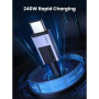 Дата кабель USB-C to USB-C 2.0m PD3.1 240W L513 gray Ugreen (45068)