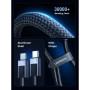 Дата кабель USB-C to USB-C 2.0m PD3.1 240W L513 gray Ugreen (45068)