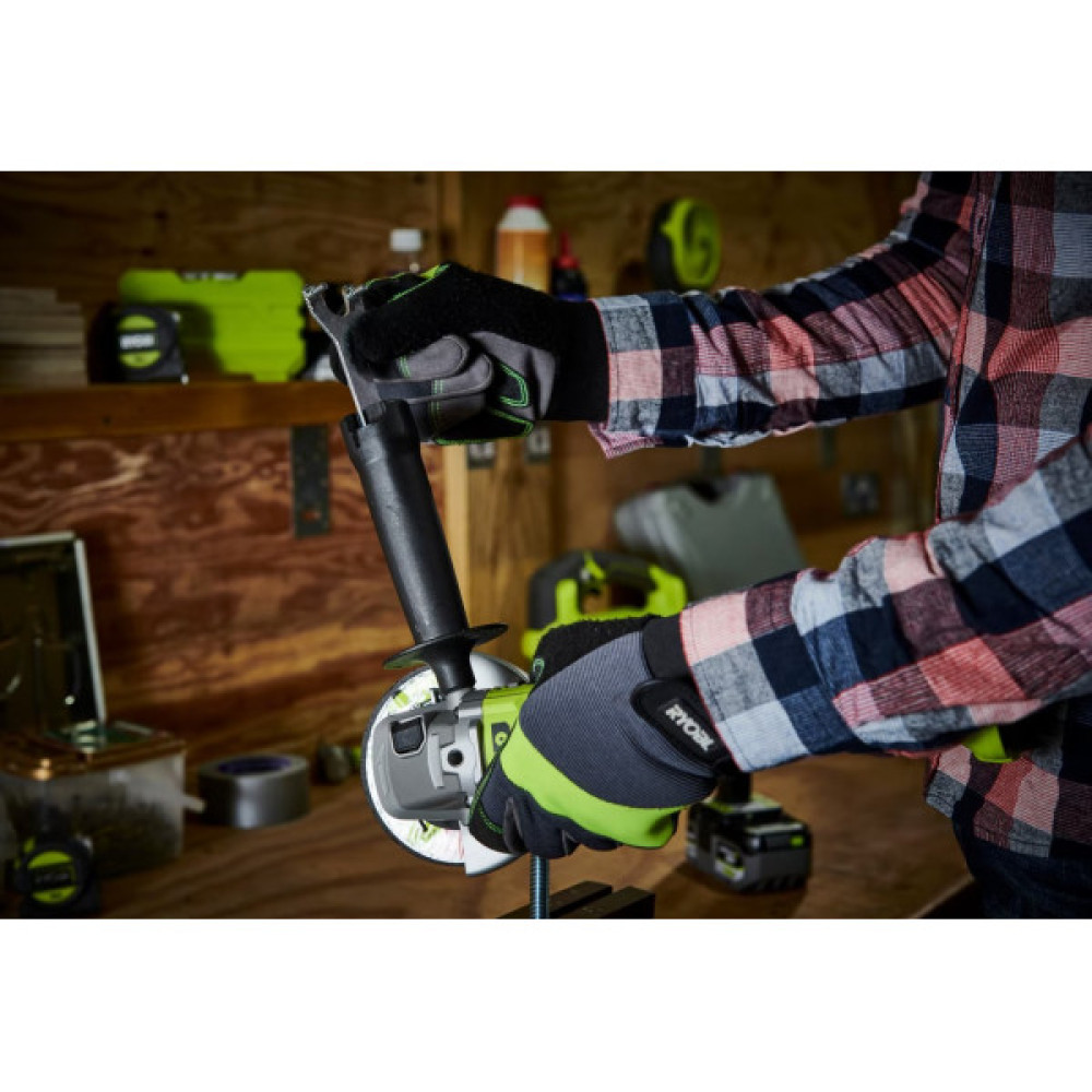 Шліфмашина кутова акумуляторна Ryobi ONE+ RAG18125-0 125мм 18В 9000об·хв 2.2кг без АКБ та ЗП