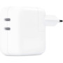 Зарядний пристрій Apple 35W Dual USB-C Power Adapter Model A2676 (MW2K3ZM/A) Зарядний пристрій Apple 35W Dual USB-C Power Adapter Model A2676 (MW2K3ZM/A)
