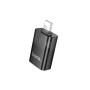 Дата кабель OTG USB 3.0 AF to Lightning Black HOCO (6942007647151)