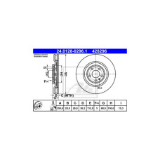 Гальмівний диск ATE 24-0128-0296-1-02