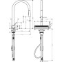 Змішувач Hansgrohe Aquno Select M81 , 22 см, сталь (73837800) Змішувач Hansgrohe Aquno Select M81 , 22 см, сталь (73837800)