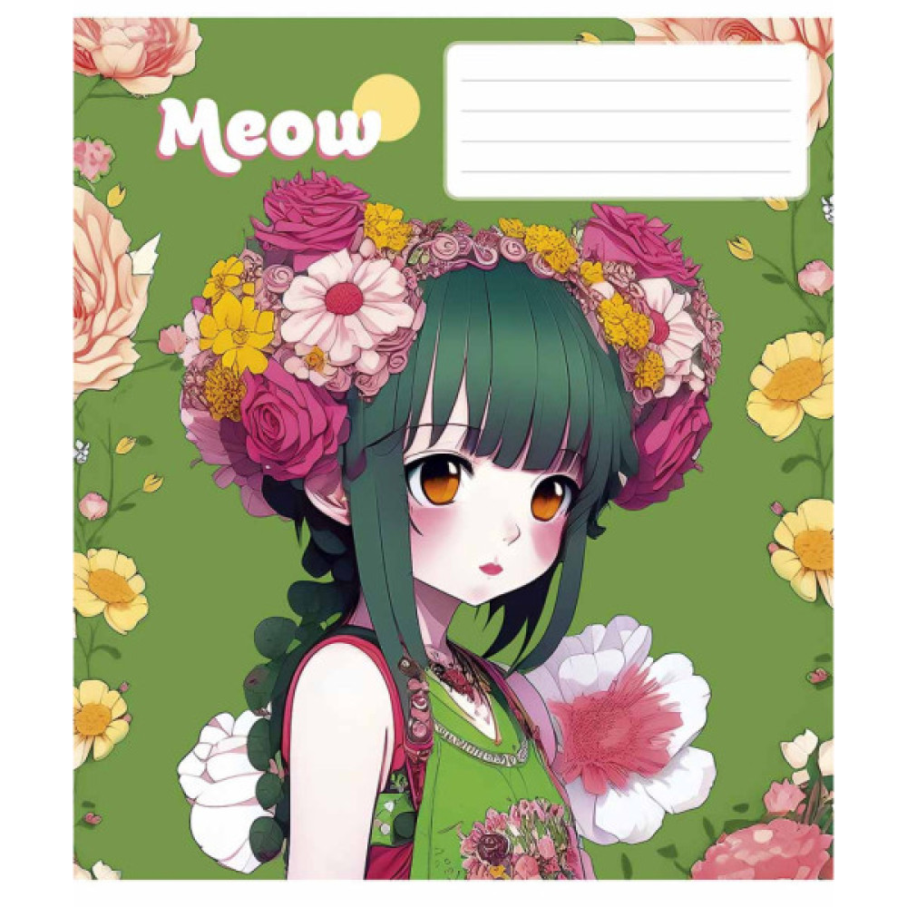 Зошит Школярик Kawaii 48 аркушів клітинка (048-3302K)