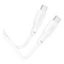Дата кабель USB-C to USB-C 1.0m 240W TPE X93 white HOCO (6931474790736) Дата кабель USB-C to USB-C 1.0m 240W TPE X93 white HOCO (6931474790736)