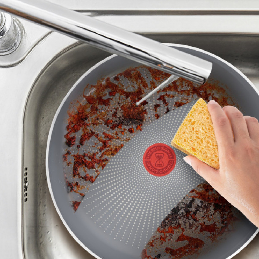 Сковорода Tefal Halo 28 см, алюміній, бакеліт, сірий (C3120653)