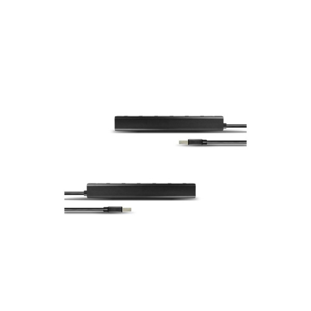 Концентратор AXAGON USB 3.1 to 7xUSB 3.0 + power adapter black (HUE-SA7BP)