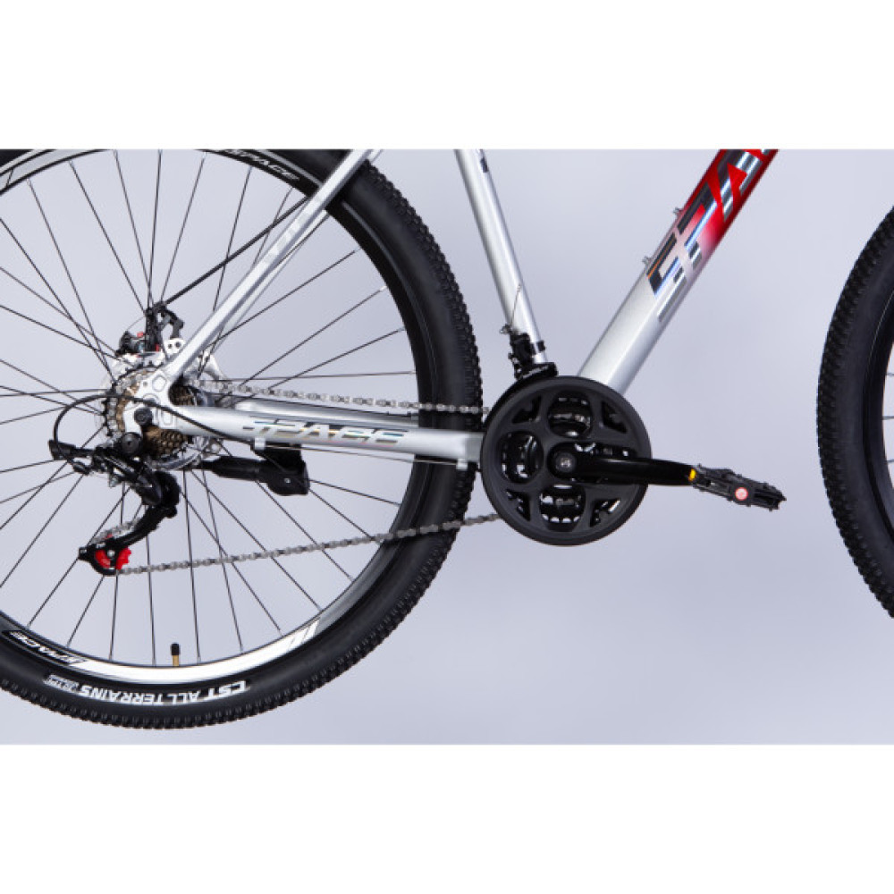 Велосипед Space 29" PHAETON DD FR рама-20" AL 2026 сріблясто-червоний (OPS-SP-29-187)