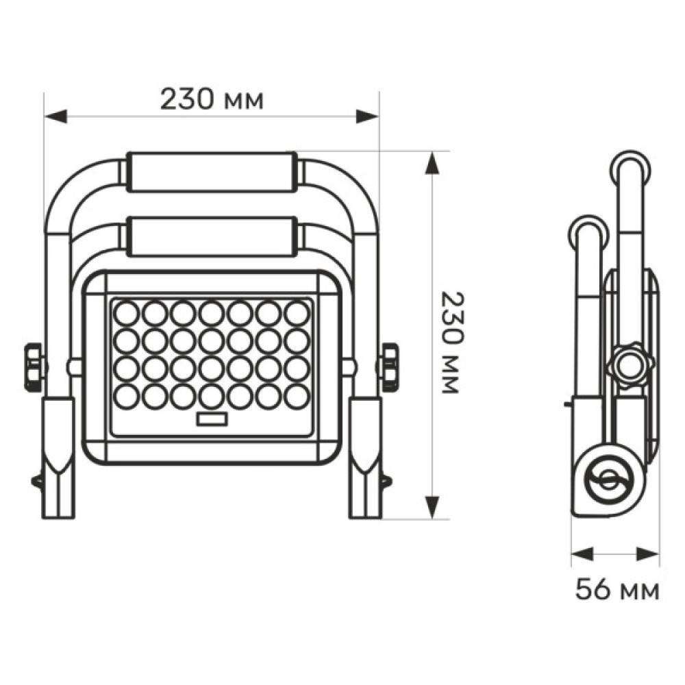 Прожектор Videx IP65 TITANUM 1000Lm 5000K (TL-FA-105)