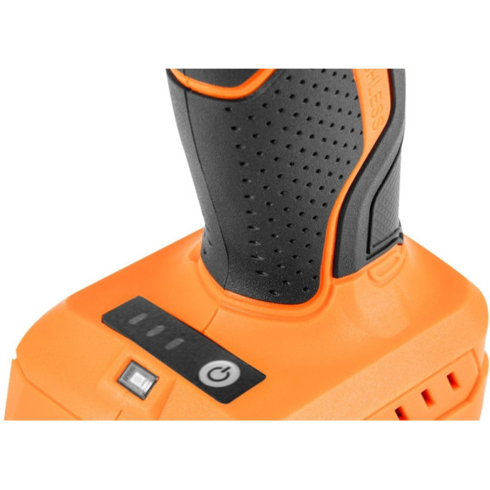 Гайковерт ударний Neo Tools Energy+ 18В безщітковий 2400об·хв 850Нм 1/2" 3 швидкості 1.8кг без АКБ та ЗП