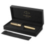 Ручка пір'яна Parker SONNET 17 SE Cisele Gold GT FP18 F + бархатний чохол (68 611) Ручка пір'яна Parker SONNET 17 SE Cisele Gold GT FP18 F + бархатний чохол (68 611)