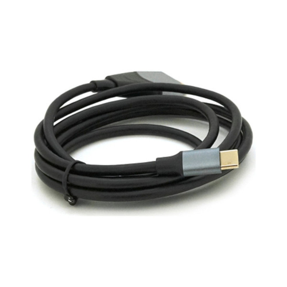 Кабель мультимедійний USB-C to HDMI M 1.8m 4K30Hz black Voltronic (YT-HDMI (M)-Type-C (M))