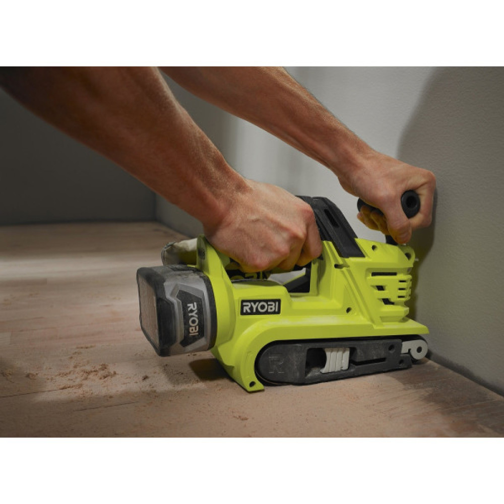 Шліфмашина стрічкова акумуляторна Ryobi ONE+ R18BS-0 18В 76мм 2.7кг без АКБ та ЗП