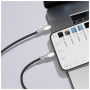 Дата кабель USB-C to Lightning 2.0m Cafule Metal PD 20W black Baseus (CATLJK-B01) Дата кабель USB-C to Lightning 2.0m Cafule Metal PD 20W black Baseus (CATLJK-B01)