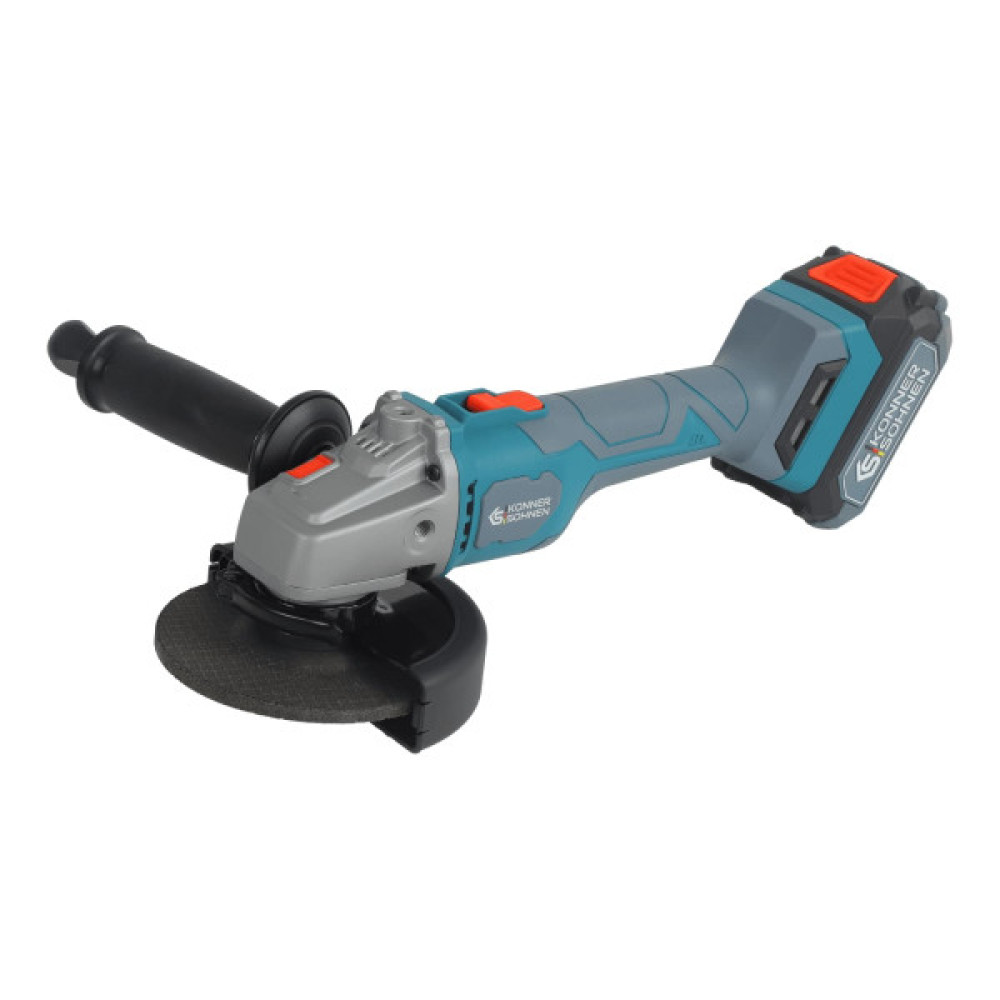 Набір із трьох акумуляторних інструментів Konner&Sohnen KS RHAGD 20V SET 3 20В дриль, шліфмашина кутова, перфоратор, швидкий ЗП 4.5А акб 2х4А·год сумка 7.5кг