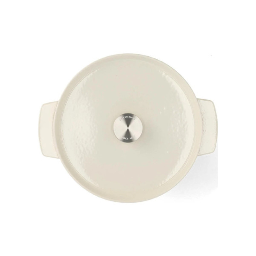 Каструля KitchenAid чавунна з кришкою 5,2 л Мигдалевий крем (CC006059-001)