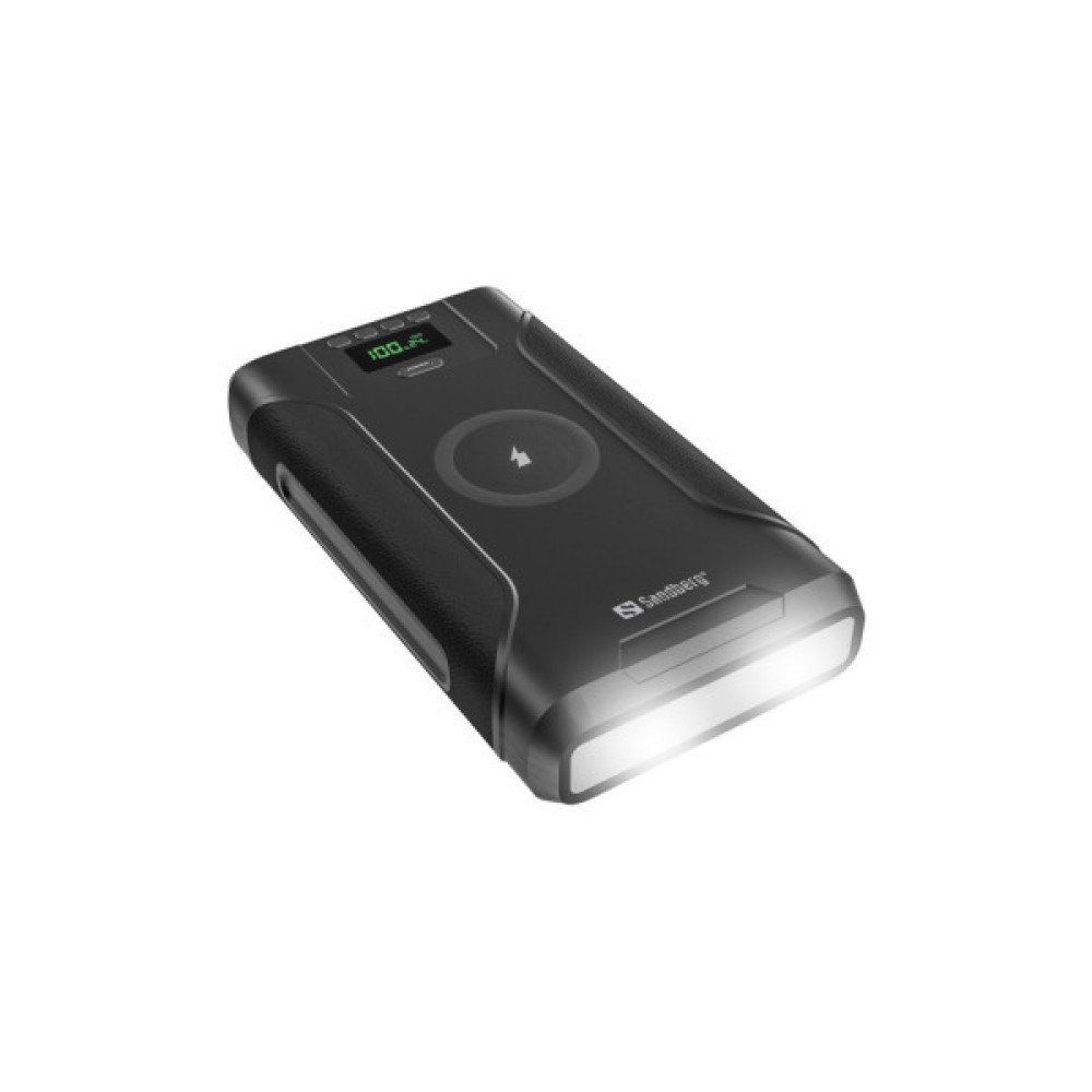 Батарея універсальна Sandberg 76800mAh Survivor 7in1 DC/91W, PD/100W, Cigar Lighter/120W, QI-15W, power-through (421-15)