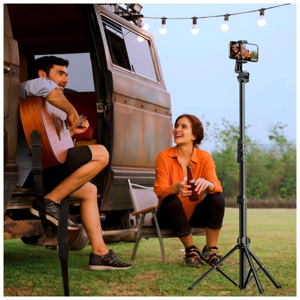 Штатив Ugreen LP680 Selfie Stick Tripod with Bluetooth Remote Black (15609)