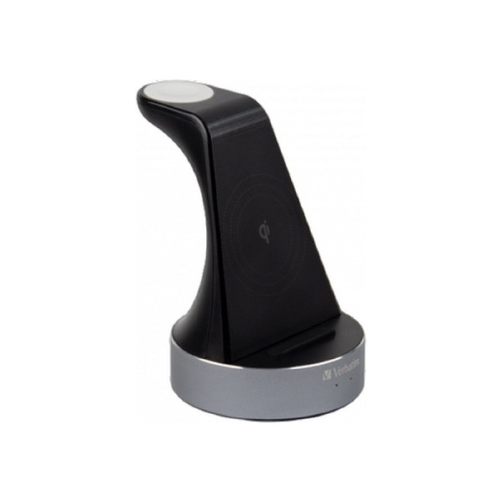 Зарядний пристрій Verbatim 2in1 Apple Watch and iPhone Charging Stand (49555)