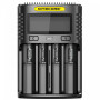 Зарядний пристрій для акумуляторів Nitecore Digicharger UMS4 (4 channels, LCD, Li-ion, Ni-Mh, Ni-Cd) (UMS4)