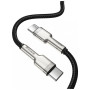 Дата кабель USB-C to USB-C 1.0m 100W metal black Baseus (CATJK-C01)