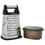 Терка KitchenAid Universal чотирьохстороння з контейнером, чорна (KQG300OSOBE) Терка KitchenAid Universal чотирьохстороння з контейнером, чорна (KQG300OSOBE)