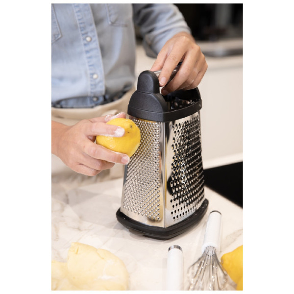 Терка KitchenAid Universal чотирьохстороння з контейнером, чорна (KQG300OSOBE)