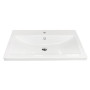 Раковина, умивальник Adamant CERS, штучний камінь, прямокут., з отвором для змішувача, з отвором для переливу, 895x450x158мм, накладний, білий